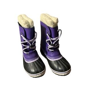 Sorel Yoot Pac TP Morning Mist Boot Snow Winter Purple Size Kids 4 Waterproof